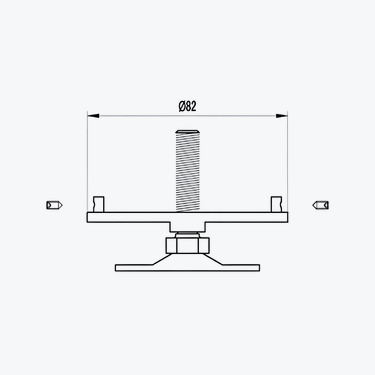 Adjustable Foot  for M580 - W019